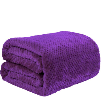 1+1 ΔΩΡΟ Υπέρδιπλη Κουβέρτα Fleece PopCorn 220x240 Μώβ FL506 | Alpha-market.gr