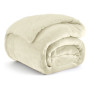 1+1 ΔΩΡΟ Κουβέρτα Υπέρδιπλη Flannel Sherpa 220X240 Εκρού KP113