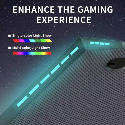 Γραφείο Gaming Μαύρο Desktop 120×60×75 cm