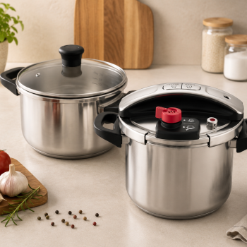 Σετ Χύτρες Ταχύτητας Deluxe Solingen Easy Open 3Τμχ 9lt + 5lt και Καλάθι Ατμού DST-02