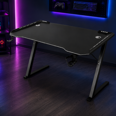 Γραφείο Gaming Μαύρο Desktop 120×60×75 cm
