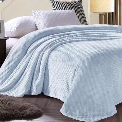 Κουβέρτα Fleece PopCorn ΜΟΝΗ 160x220 ΓΚΡΙ FL553 | Alpha-market.gr