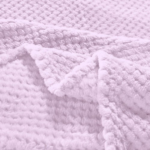 Κουβέρτα Fleece PopCorn ΜΟΝΗ 160x220 ΛΙΛΑ FL551 | alpha-market.gr